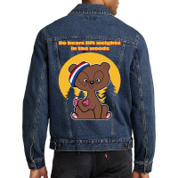 Bear Gym Blue Men Denim Jacket | Artistshot