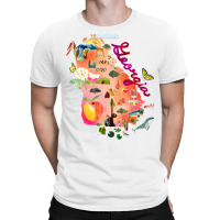 Georgia Map 80s T-shirt | Artistshot