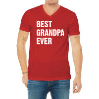 Best Grandpa Ever Nostalgia V-neck Tee | Artistshot