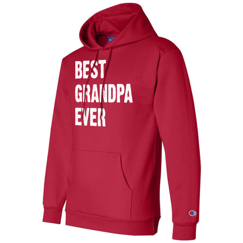 Best Grandpa Ever Nostalgia Champion Hoodie | Artistshot