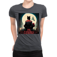 The Catfather Red Ladies Fitted T-shirt | Artistshot