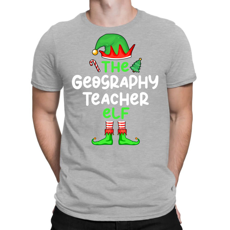 Im The Geography Teacher Elf Christmas Family Matc T-Shirt by meaneyantichy | Artistshot