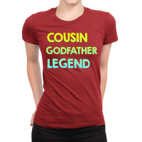 Cousin Godfather Legend Retro Ladies Fitted T-shirt | Artistshot