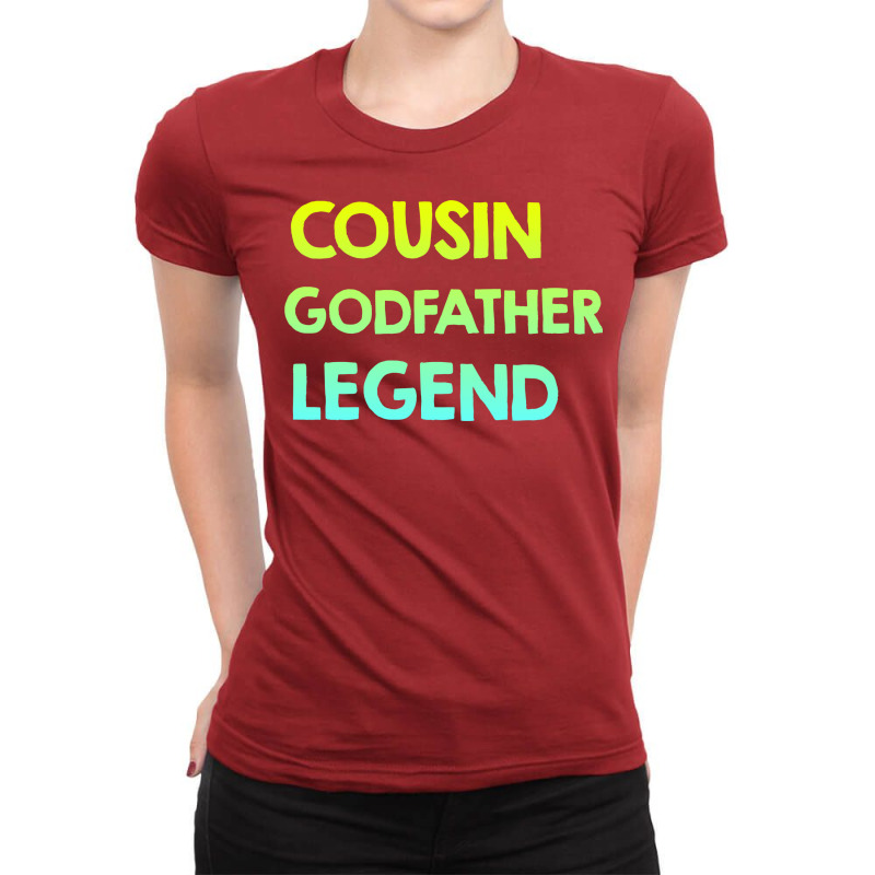 Cousin Godfather Legend Retro Ladies Fitted T-Shirt by havdisydorp | Artistshot