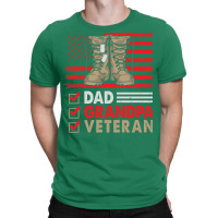 Dad Grandpa Veteran Vintage Favorite Holiday Veter T-shirt | Artistshot