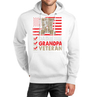 Dad Grandpa Veteran Vintage Favorite Holiday Veter Unisex Hoodie | Artistshot