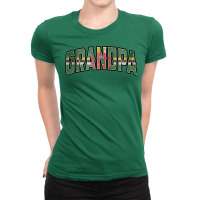 Grandpa Dominica Vintage Heritage Dna Flag Travel Ladies Fitted T-shirt | Artistshot