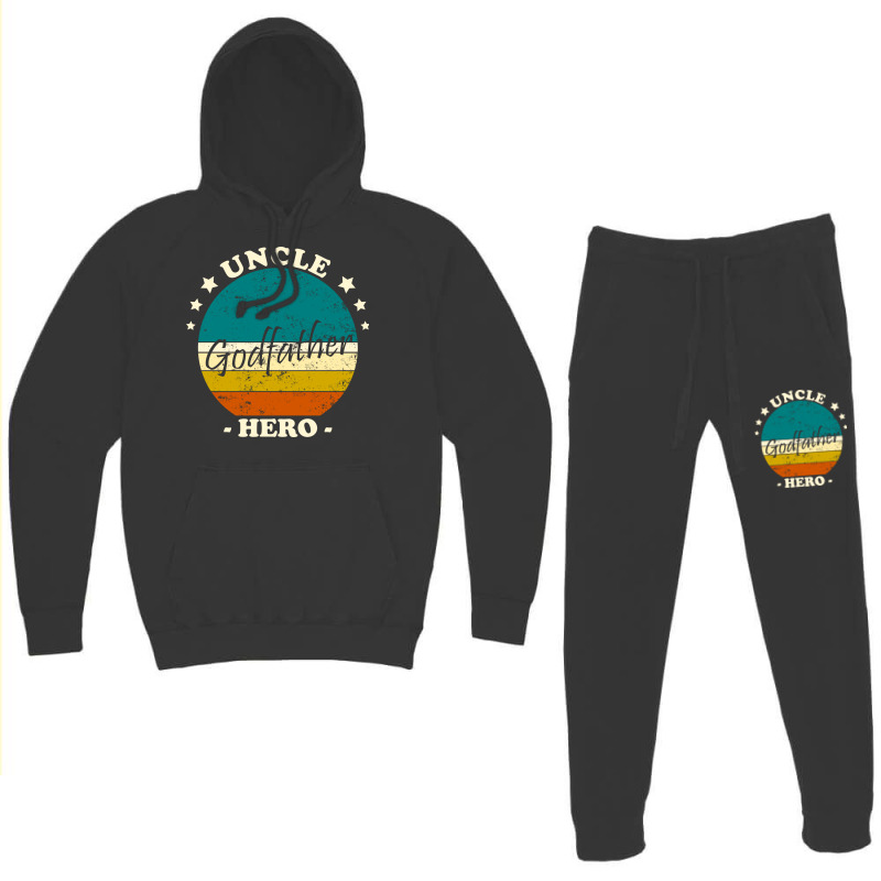 Uncle Godfather Hero Vintage Love Hoodie & Jogger Set | Artistshot