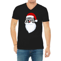 Grandpa Claus Christmas Funny V-neck Tee | Artistshot