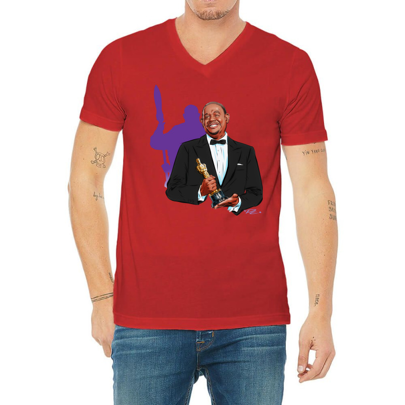 Forest Whitaker An Illustration V-neck Tee | Artistshot