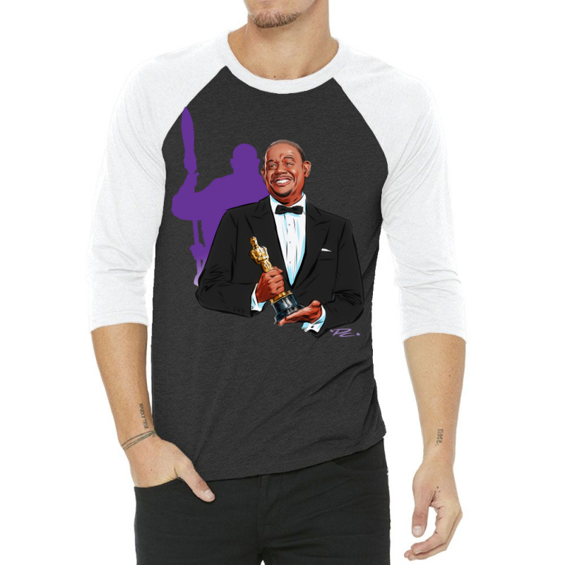 Forest Whitaker An Illustration 3/4 Sleeve Shirt | Artistshot