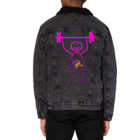 Gym And Juice Funny Unisex Sherpa-lined Denim Jacket | Artistshot