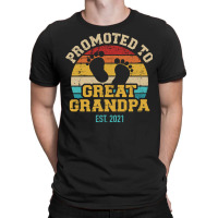 Promoted To Great Grandpa 2021 Vintage Aesthetic T-shirt | Artistshot