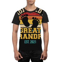 Promoted To Great Grandpa 2021 Vintage Aesthetic Graphic T-shirt | Artistshot