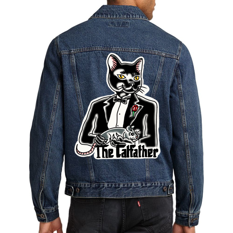 The Catfather Trending Men Denim Jacket | Artistshot