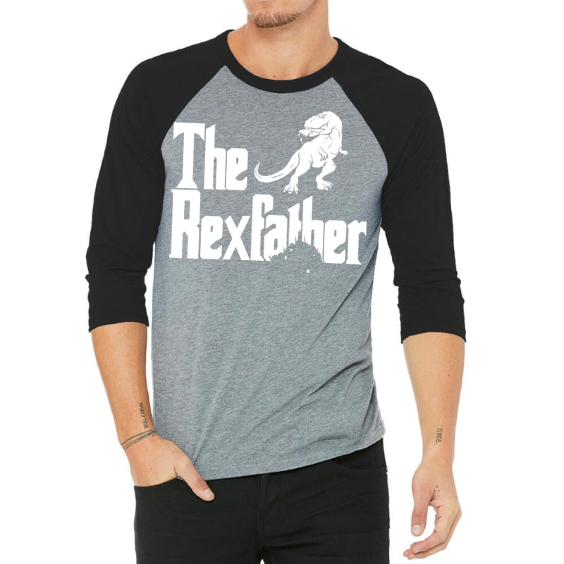 The Rexfather The Father Of The Trex Travel 3/4 Sleeve Shirt | Artistshot