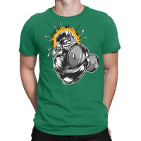 Muscular Monkey Gym Girl T-shirt | Artistshot