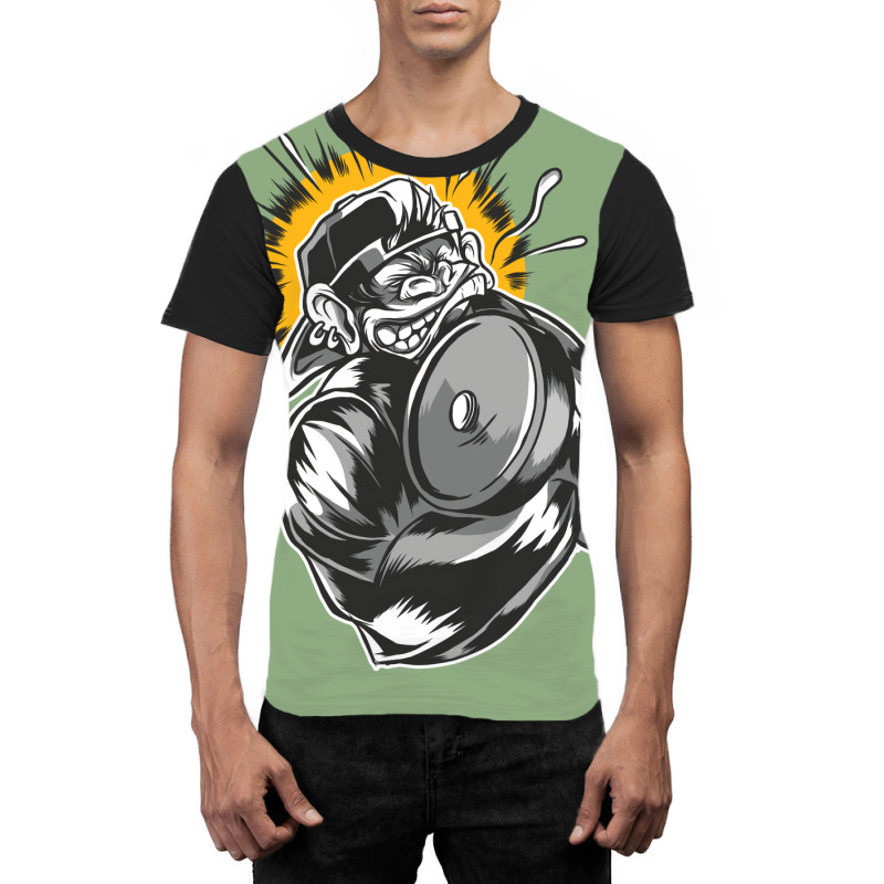 Muscular Monkey Gym Girl Graphic T-shirt by bafixtreemm | Artistshot