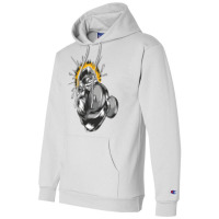 Muscular Monkey Gym Girl Champion Hoodie | Artistshot