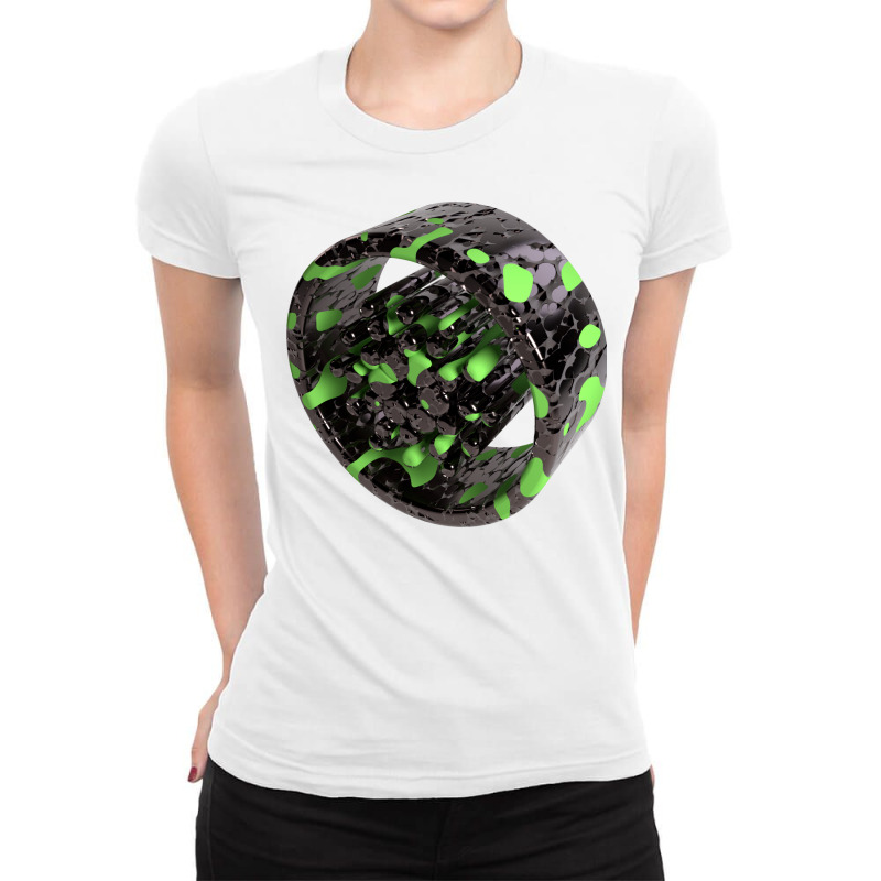 3d Cardano Pallasite2 Ladies Fitted T-Shirt by koehnesensor9 | Artistshot