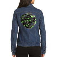 3d Cardano Pallasite2 Ladies Denim Jacket | Artistshot