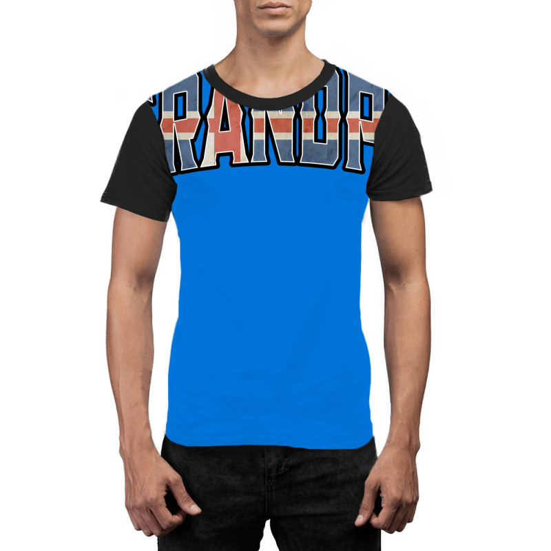 Grandpa Icelandic Vintage Heritage Dna Flag Girl Graphic T-shirt | Artistshot