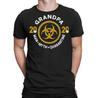 Grandpa Man Myth Quarantine 2020 Red T-shirt | Artistshot