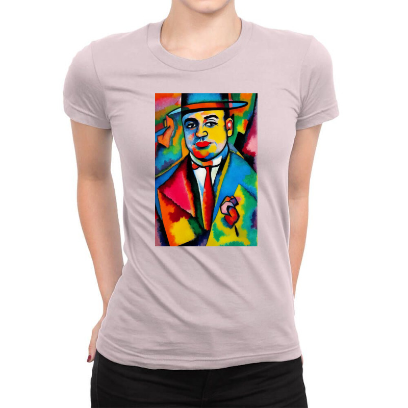 Al Capone 80s Ladies Fitted T-Shirt by faviatuggiey | Artistshot