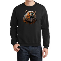 Bear Angry Crewneck Sweatshirt | Artistshot