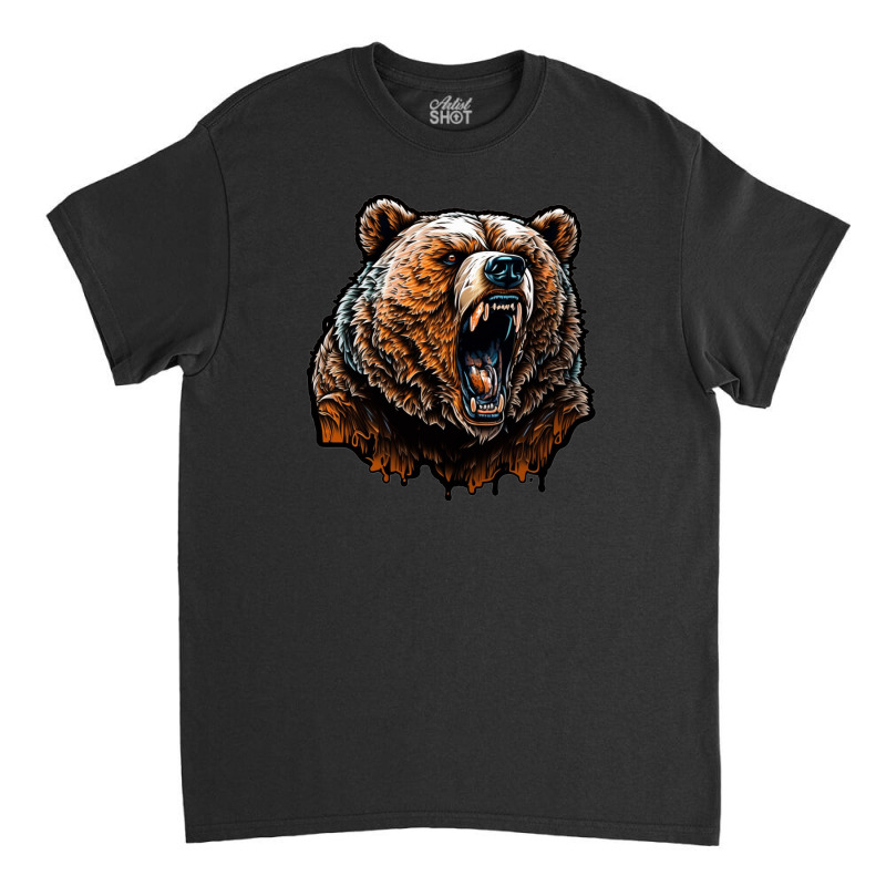 Bear Angry Classic T-shirt by KiboJustice | Artistshot