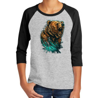 Bear Angry 3 Youth 3/4 Sleeve | Artistshot