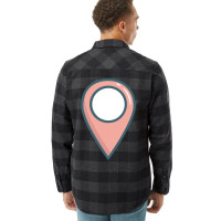 Travel Location Pin Big Funny Graphic Gift Girl Flannel Shirt | Artistshot