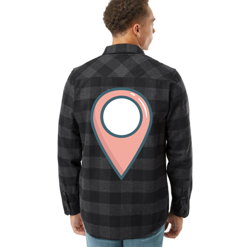 Travel Location Pin Big Funny Graphic Gift Girl Flannel Shirt by izousaugoq | Artistshot