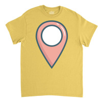 Travel Location Pin Big Funny Graphic Gift Girl Classic T-shirt | Artistshot