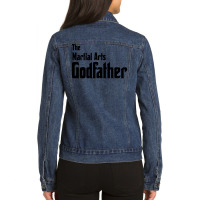 The Martial Arts Godfather Red Ladies Denim Jacket | Artistshot