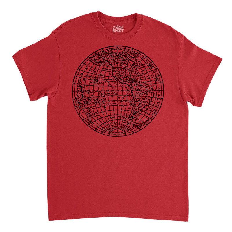 Vintage Globe Old World Map Design Humor Classic T-shirt | Artistshot