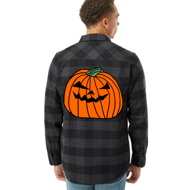 Big Halloween Horror Pumpkin Hippie Flannel Shirt | Artistshot