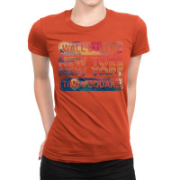 New York City Wall Street Times Square New York Ne Ladies Fitted T-shirt | Artistshot