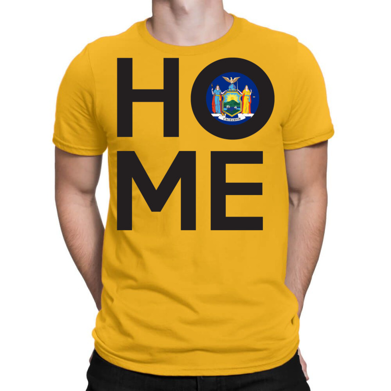 New York State Flag Home T-Shirt by dapoteequeen0 | Artistshot