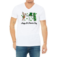 Hairstylist Happy St Patricks Day Hair Dryer Comb V-neck Tee | Artistshot