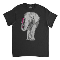 Elephant As Hairdresser With Comb Nature Classic T-shirt | Artistshot