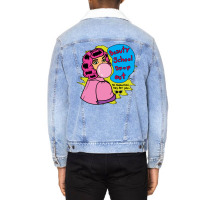 Bubblegum Dropout Retro (1) Unisex Sherpa-lined Denim Jacket | Artistshot