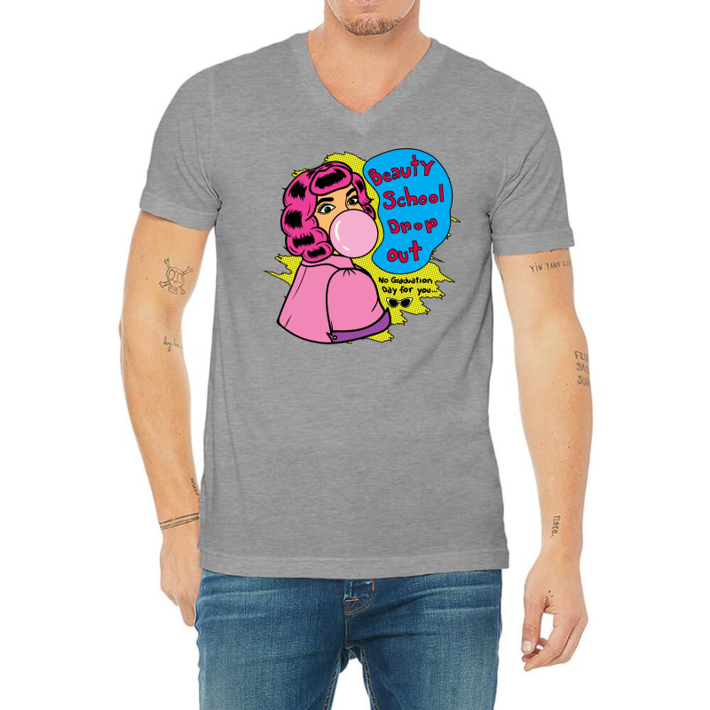 Bubblegum Dropout Retro (1) V-neck Tee | Artistshot