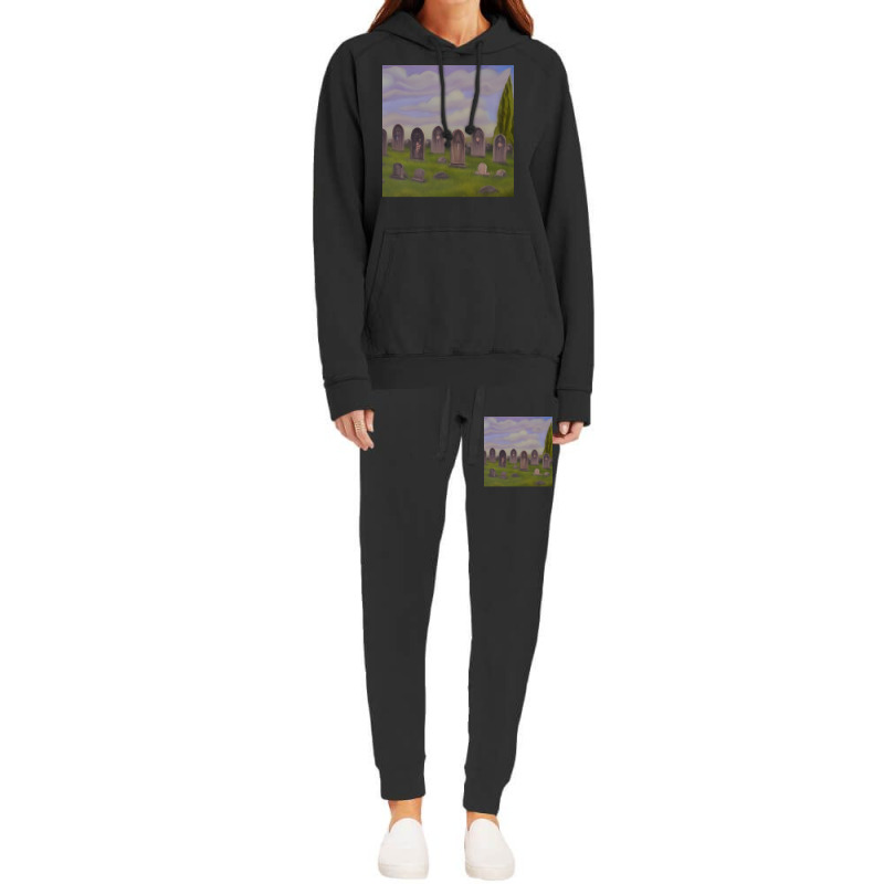 The Haro Graveyard Girl Hoodie & Jogger Set | Artistshot