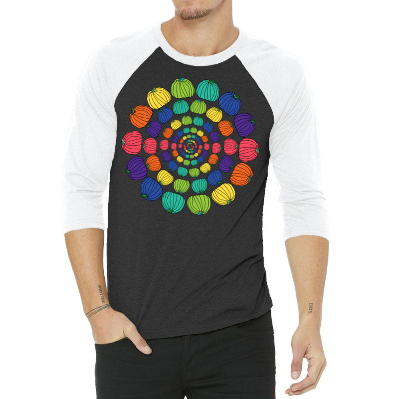 Ever Decreasing Circles Of Pumpkin Rainbows Cool 3/4 Sleeve Shirt | Artistshot