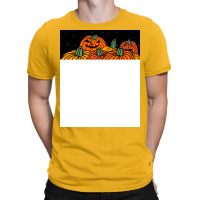 Night Time Spooky Pumpkins At Halloween Vintage T-shirt | Artistshot