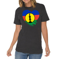 New Caledonia New Caledonian Heart Love Flag Vintage T-shirt | Artistshot