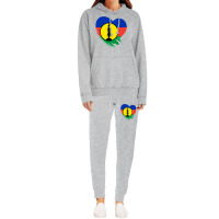 New Caledonia New Caledonian Heart Love Flag Hoodie & Jogger Set | Artistshot