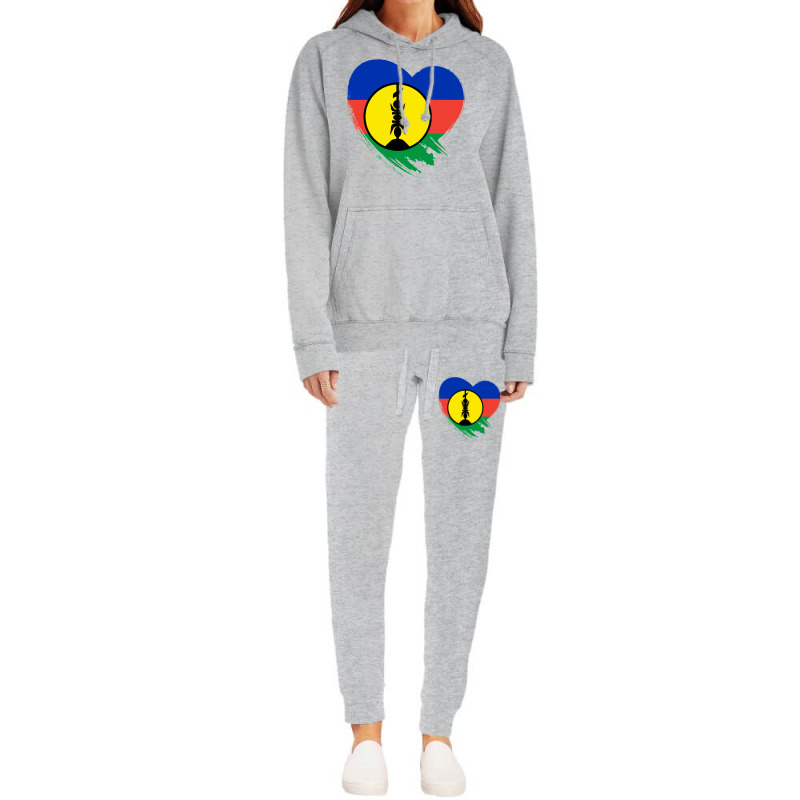 New Caledonia New Caledonian Heart Love Flag Hoodie & Jogger set by ireneewaffaa9 | Artistshot