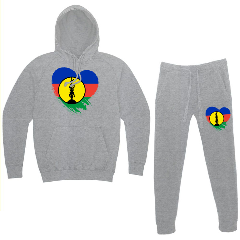 New Caledonia New Caledonian Heart Love Flag Hoodie & Jogger set by ireneewaffaa9 | Artistshot